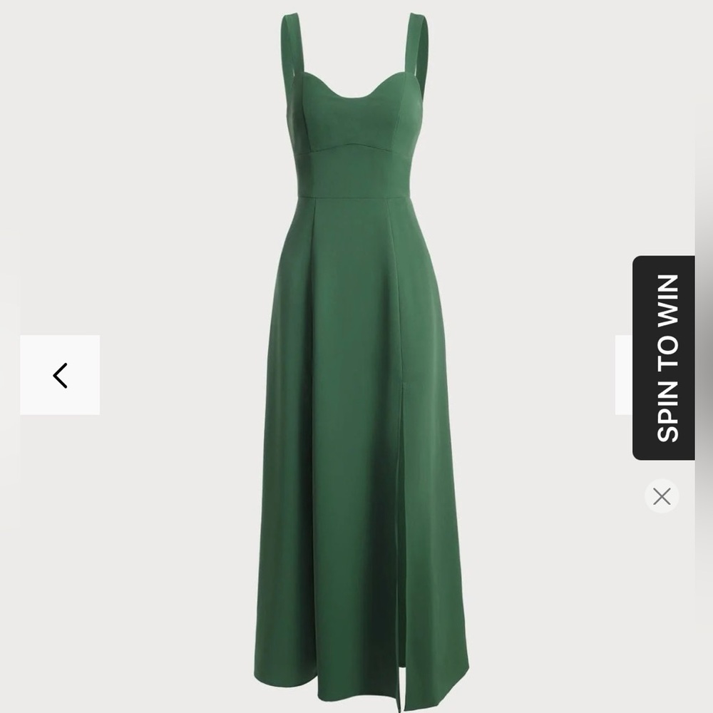 The Solid Color Side Slit Maxi Dress RIHOAS